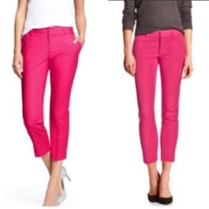 Banana Republic Pink Cropped Pants